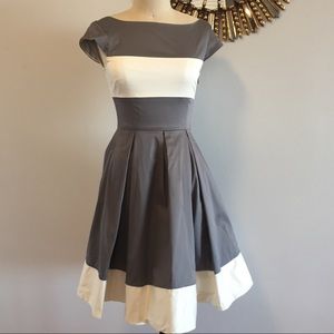 Kate spade gray fit and flare dress size 0